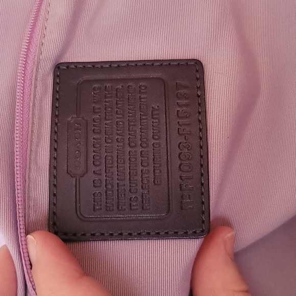 Purple coach Medium tote - Picture 3 of 5